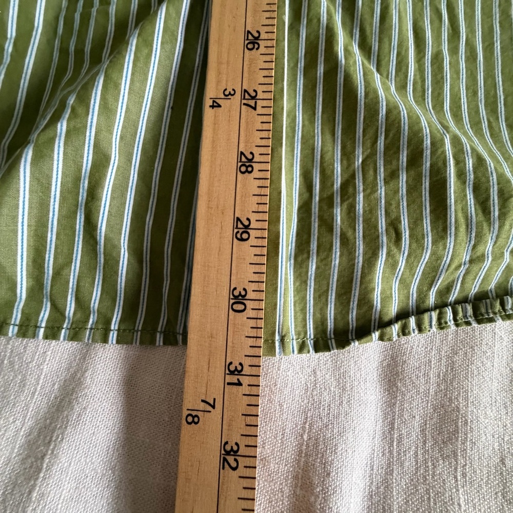Hollister Shirt Mens XL Green Stripe Long Sleeve Button Up Casual Preppy - Picture 7 of 11